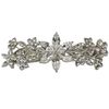Faship Gorgeous Clear Crystal Floral Barrette
