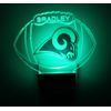 St. Louis Rams NFL Night Light Personalize LED Plug In, With Dusk to Dawn Sensor
