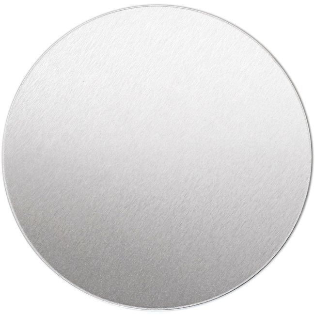 ABBECIAO 3" Round Aluminum Stamping Dics Smooth Edges 14ga. Thick Ornament Blanks for Christmas Decor and Jewelry Trinket Dish Making. Pack of 3