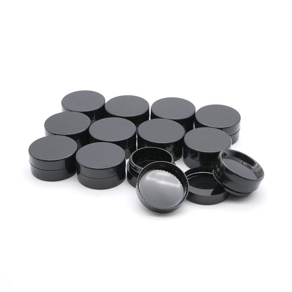 Flat Round Empty Pot (228) (0.03 fl oz (1 ml) Type: 12 Pieces