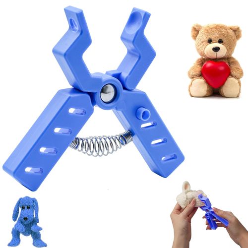 Safety Eye Snapper Tool for Crocheting Safety Eyes Attaching, for Amigurumi Crochet and Stuffed Animals Eyes 5-30mm Ergonomic Making Supplies Tool, Blue