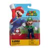 Super Mario 4-Inch Acation Figures Luigi with Red Mushroom