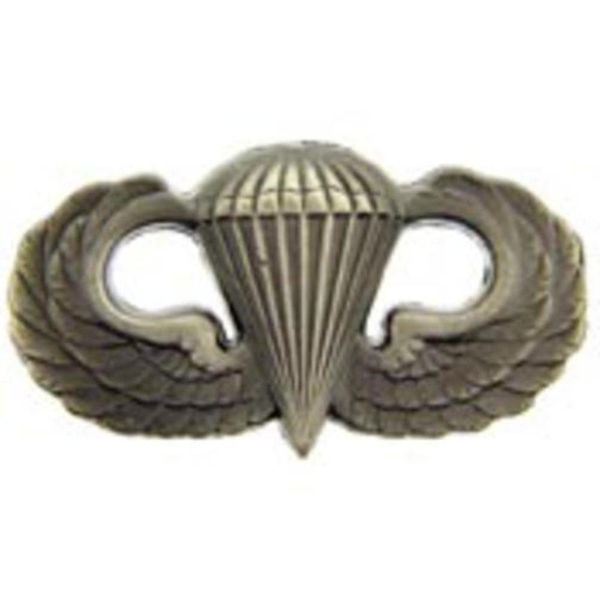 Dress Badge: Basic Parachutist Insignia - miniature, oxidized