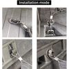 Envelope Style Trunk Cargo Net Storage For Car SUV Rear Universal Bag Hook US Y1