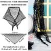 8 Pieces Triangle Net Hair Net Sleeping Crochet Hair Net Women Sleep Net Black Mesh Hair Net for Rollers