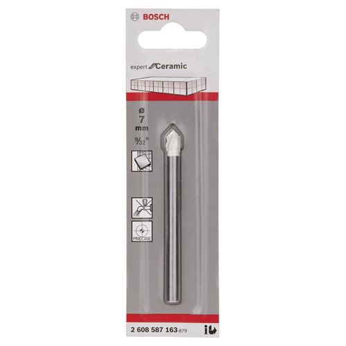 Bosch Professional 1x CYL-9 SoftCeramic Tile Drill Bit (for soft ceramic tiles, Ø 7 x 80 mm, Accessories drill driver)