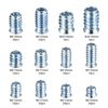 130 Pcs M6 M8 M10 Threaded Insert Nuts, Screw-in Nuts, Threaded Inserts, Metal Insert Nuts with Flange Cover, Wood Thread Inserts, Hex Socket Drive Nut Fasteners