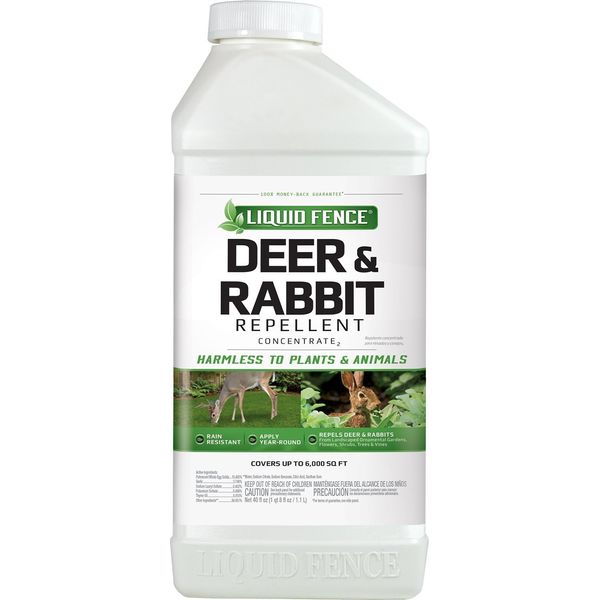 Liquid Fence 113 Deer and Rabbit Repellent, 40-Ounce old formula Concentrate - 100047364