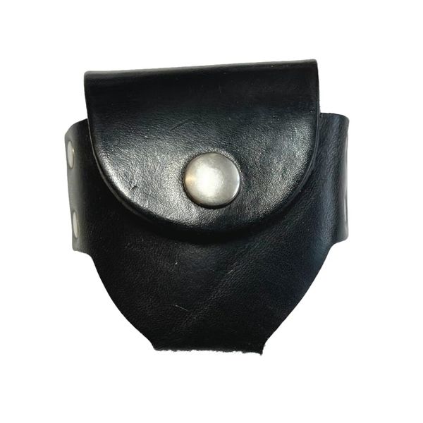 Gürteltasche aus Leder schwarz für Schnupftabakdose