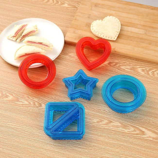 Heart Shaped Sandwich Cutter And Sealer, Decruster Bread Sandwich