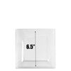 6.5" Disposable Fancy Square Clear Plastic Salad/Dessert Plates Splendid 70pcs