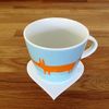 Heart Shaped Coaster Set - White - Set of 8