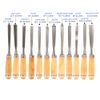 12Pcs Wood Carving Tools, Woodworking Carpentry Gouges Hand Chisel Tool with Storage Pouch for Beginners Hobbyists Professionals
