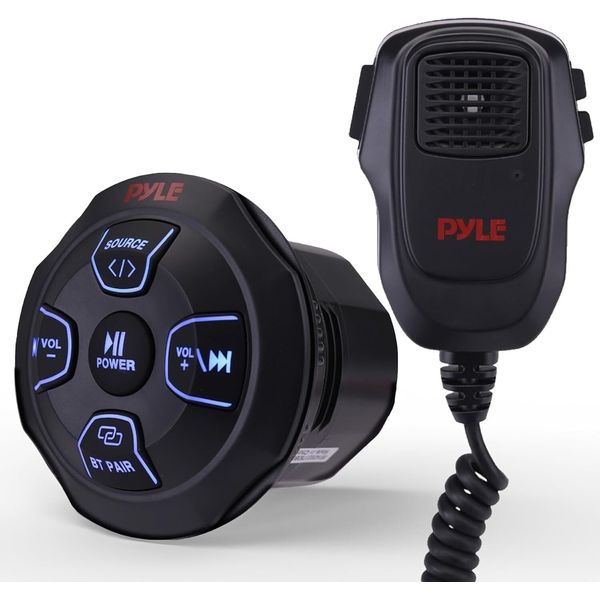 Pyle Marine Bluetooth Receiver Microphone Kit- Water-Resistant & Weatherproof