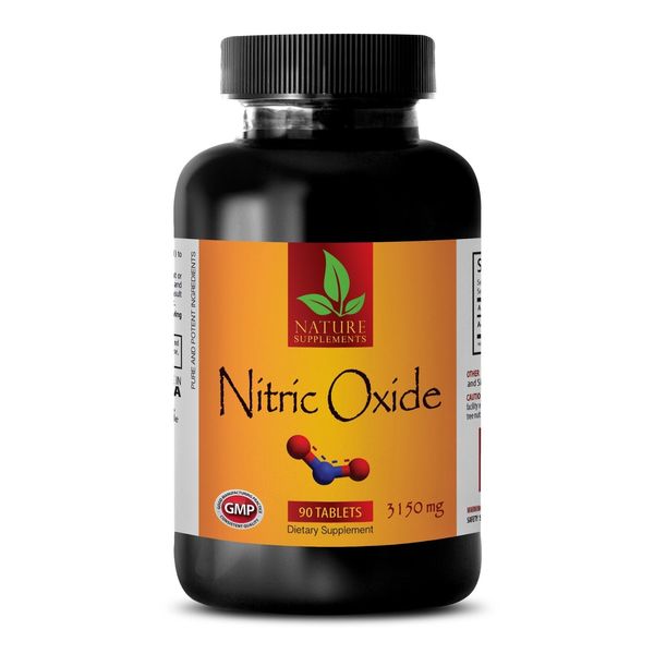 Pre Workout Pills - NITRIC OXIDE 3150mg - Increases Muscle Pump - 1 Bottle