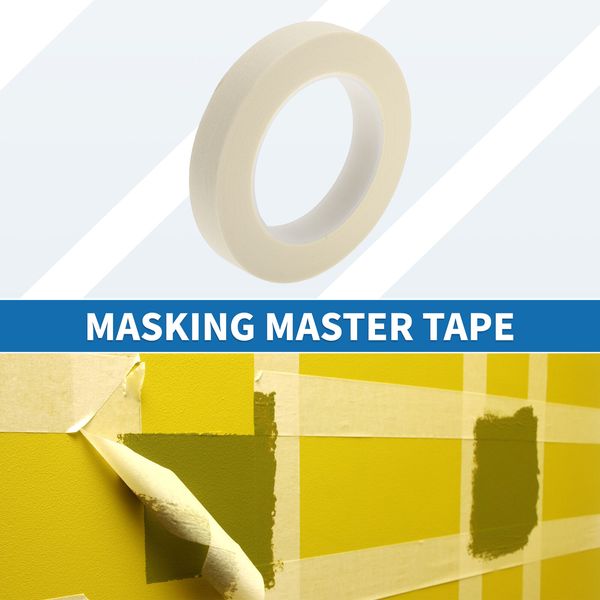 Masking Tape, 0.8 Inches x 32.8 Yards Paint Painters Tape White, 1 Pc