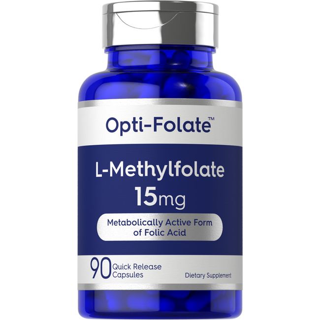 L Methylfolate 15mg | 90 Capsules | Max Potency | by Opti-Folate