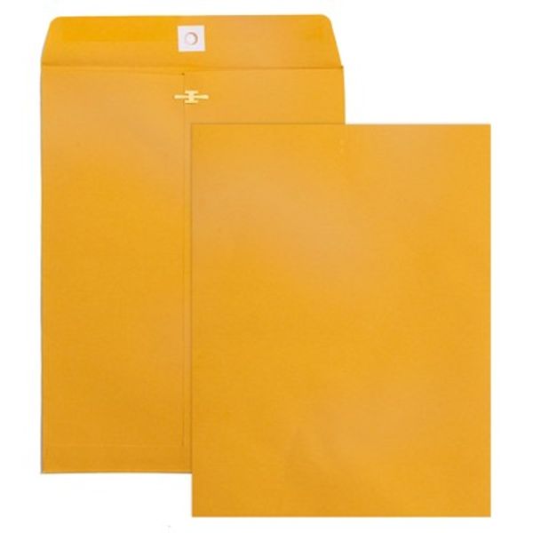 Clasp Envelopes 9x12, 100 GSM Paper, 100 Pack Brown Kraft Manilla Envelopes w...