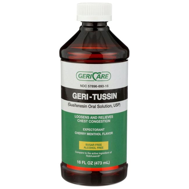 Geri Care Geri Tussin Guaifenesin Strength Expectorant Syrup 100 mg 16.0 fl oz