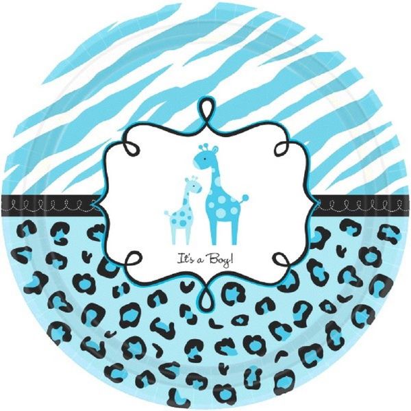 Sweet Safari Boy-Plates 10 1/2"