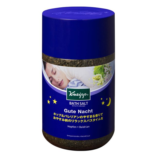 Kneipp Gute Nacht Bath Salt, Valerian and Hops Scent, 30 oz (850g)