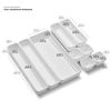 madesmart Value 9-Piece Interlocking Bin Pack | VALUE COLLECTION | Customizable Multi-Purpose Storage | Durable | Easy to Clean | BPA-Free, White