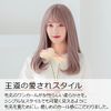 AQUADOLL Wg339SBR Wig, Semi-Long, Medium, Long, Full Wig, Black Hair, Blonde, Pudding, One Size Fits Most, SBR. See-Through Brown