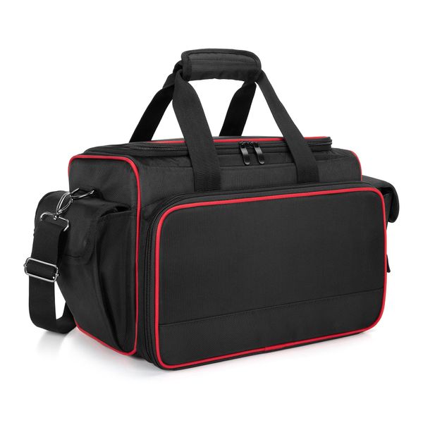 BAFASO Professionelle Friseurtasche, Reisetasche für Frisör und Friseurin, Kosmetiktasche für Friseur Werkzeug, Salon Zubehör, Friseur Organizer Tasche für Friseurschere, Haarschneider, Schwarz
