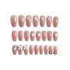 24 Pcs Nail Nails, Gentle Colors, Brown, Butterfly Binding, Nail Decoration, Nail Jewelry, Reception, Party, After-Party