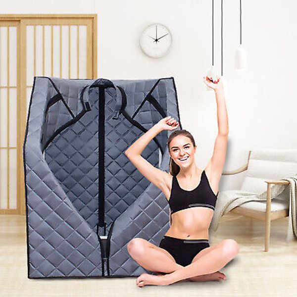 Portable Steam Sauna Tent Home Personal Sauna Room Full Body Spa 2.6L 1000W lG