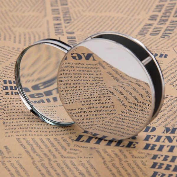 Portable Magnifier Foldable Round 20X Magnifying Glass with Metal Protective Case,Pocket Handheld Magnifier Loupe Lens for Reading Inspection Science Diamonds