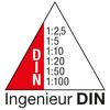 Wedo 52 55002 30 cm Engineer’s Triangular Scale