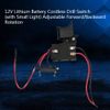 Odorkle Electric Drill Switch, 7.2 V - 24 V Battery Cordless Drill Push Button Switch with Speed Control and Small Light