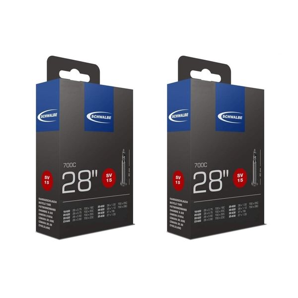 2 x Schwalbe 28" / 700c Inner Tubes 700x23c With Presta Valves