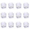 Single Cupcake Box Individual Cupcake Containers, 12Pack Clear Cupcake Boxes Single Cupcake Carrier Holder Container Boxes, Cupcake Display Boxes (Silver)