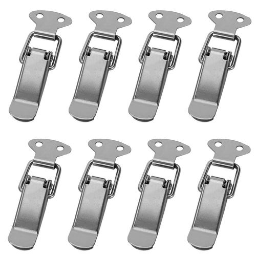 Miuse ZS0307-1 Toggle Latch, Stainless Steel Lever, Lock Cap, Lock for Case Box, Toolbox, Drawer, Cabinet, Chest, Pack of 8