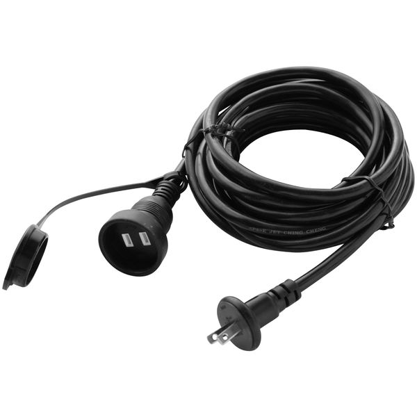 Takasho LSO-06 Light Accessory Outdoor Extension Cable 1500W Total Length: Approx. 16.4 ft (5 m) Black Illumination Outdoor Waterproof Light Up Vinyl Chloride Resin