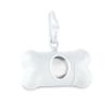 eBuyGB Bone Shaped Pet Waste Bag Holder Dispenser, Plastic, White