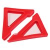X AUTOHAUX 2pcs PVC Universal Car Door Corner Edge Guards Bumper Protector Red