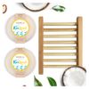 KinKind NOURISH me! Shampoo Bar and Conditioner Bar Starter Set with Shampoo Bar Storage. Coconut & Argan Oil for hydration. For normal, dry & grey hair. Vegan & Cruelty Free. UK made.