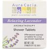 Shower Tablets Relaxing Lavender Aura Cacia 3 Pack Shower Tabs