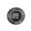 X AUTOHAUX Car Engine Start Stop Push Start Button Cover Trim Sticker Kit Black