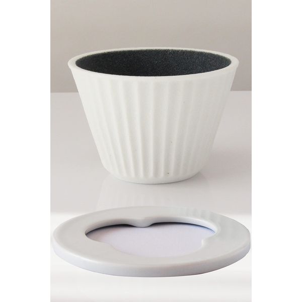 Hasamiyaki New Ceramic Coffee Filter & Dripper | Paper Filterless | White | Kofill | Gift Present EthicalHouse (Basic Set)