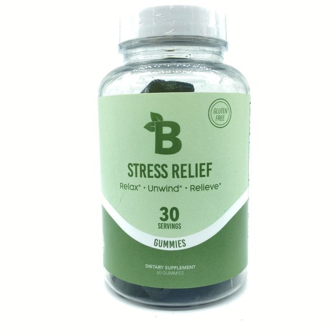 Bloom Nutrition Stress Relief 60 Gummies, Ashwagandha, 30 Servings