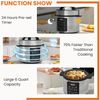 Multi-Function 6 Quart Electric Pressure Cooker 9-in-1 Stainless Steel Appliance