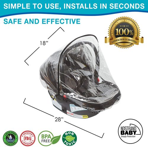 Universal Baby Weather Car Seat Rain Cover Waterproof, Protect from Snow Dust