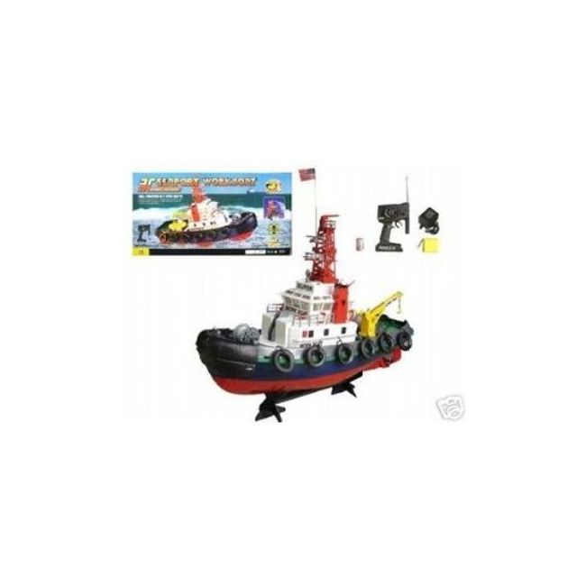 www.RCjo.com RC Tug Boat - Radio Remote Control Sea Port Tug Boat - Ready to Run
