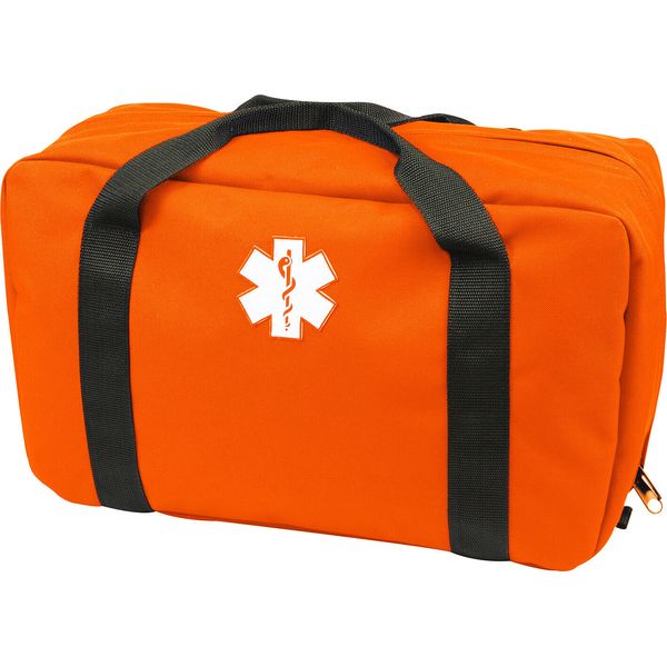 Orange EMS Trauma Bag Star of Life Emblem Trauma Backpack Medical Equipment Bag