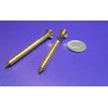Brass #14 Phillips Flat Head Wood Screw x 2.50" Length, 10 Pcs
