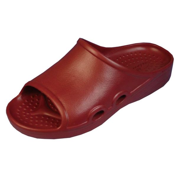 [Inner & Outer Rubber] [Naigui] Just Mode No.500 School Designated Top Shoes, Office Sandals, red (wine)